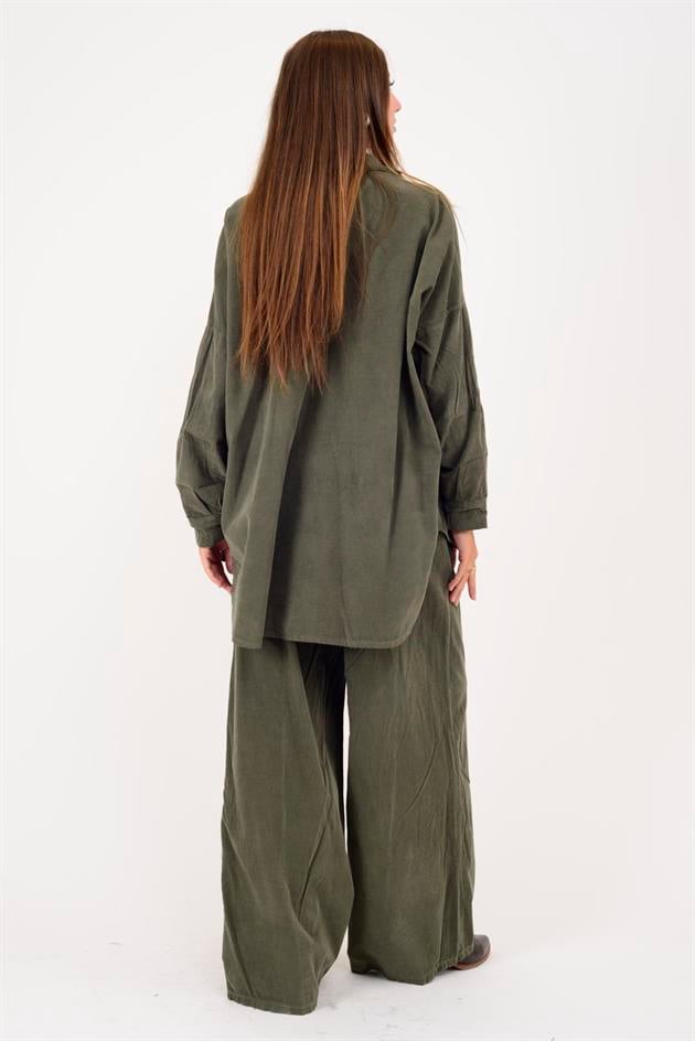 11388 LOVA ÇİÇEK KABATMALI FİTİLLİ KADİFE TAKIM