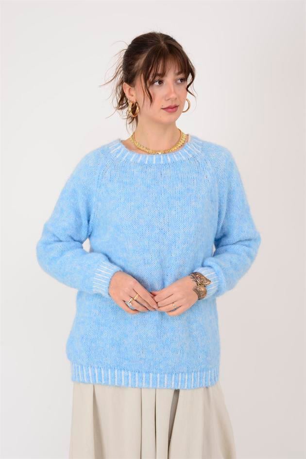 11591 KAYIK YAKA YÜNLÜ TRİKO KAZAK