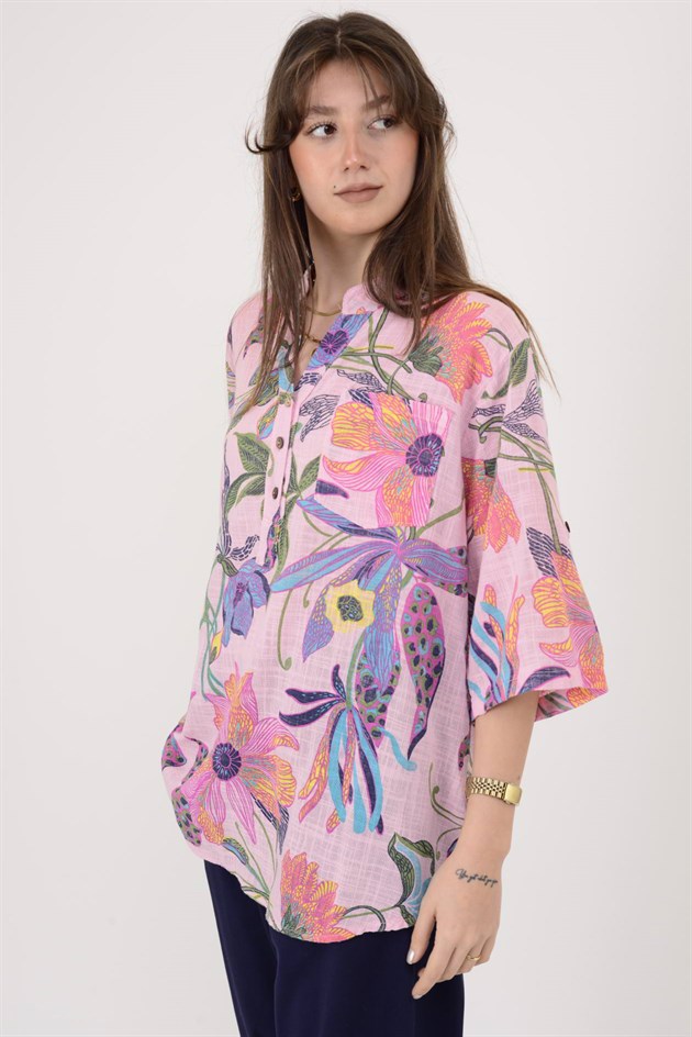 12038 ZAMBAK DESEN GÖMLEK