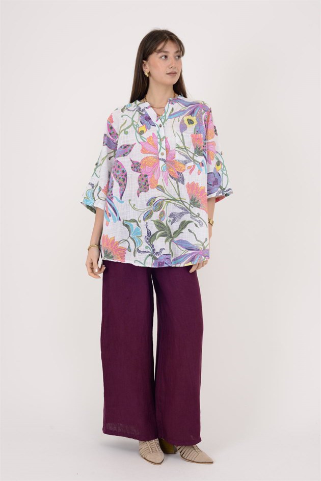 12038 ZAMBAK DESEN GÖMLEK