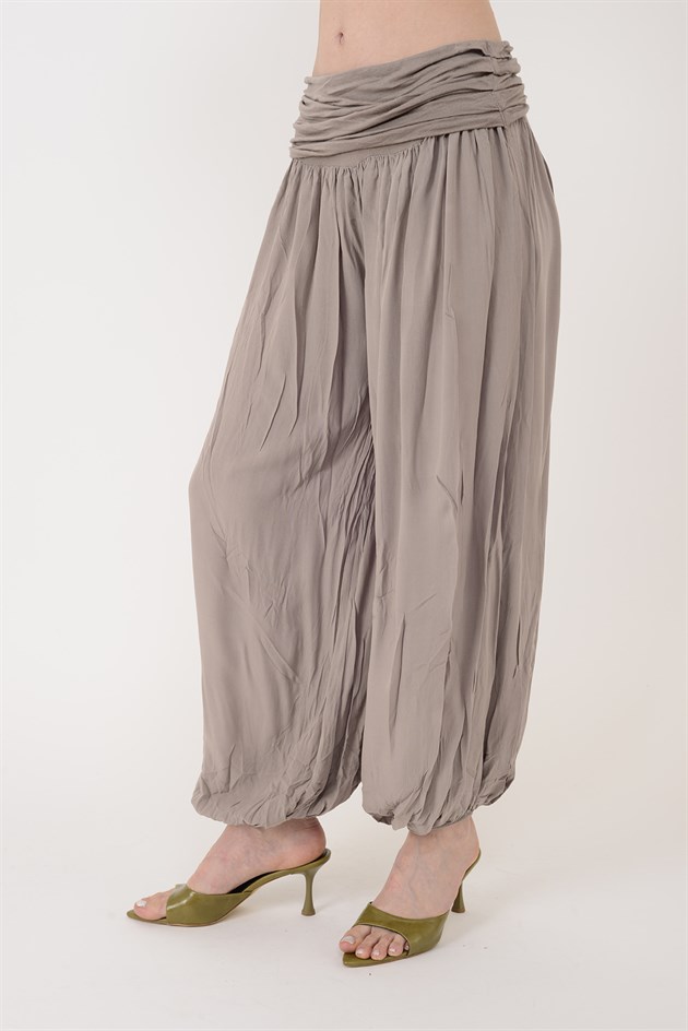 1495 BELİ LASTİKLİ ŞALVAR PANTOLON