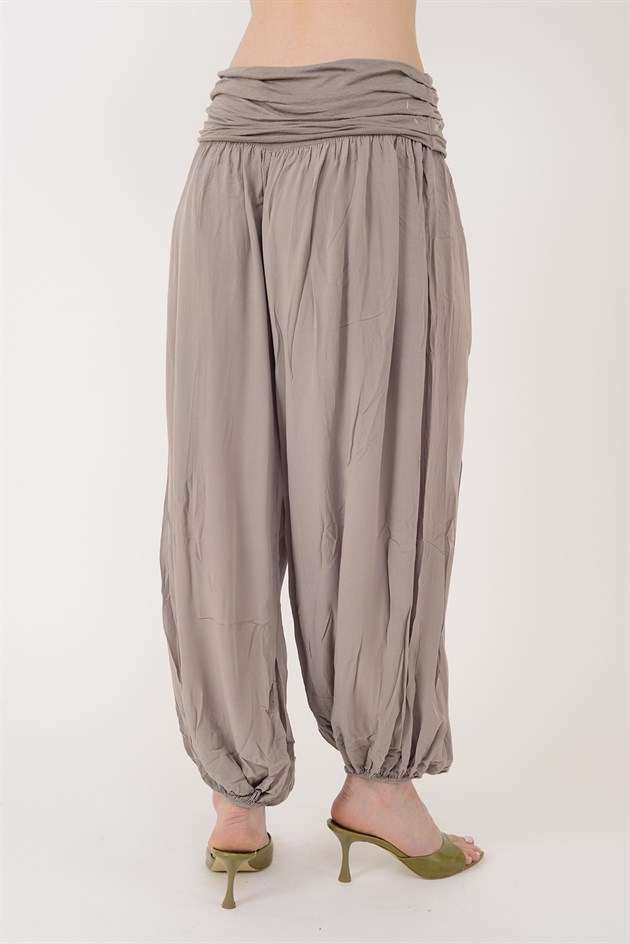 1495 BELİ LASTİKLİ ŞALVAR PANTOLON