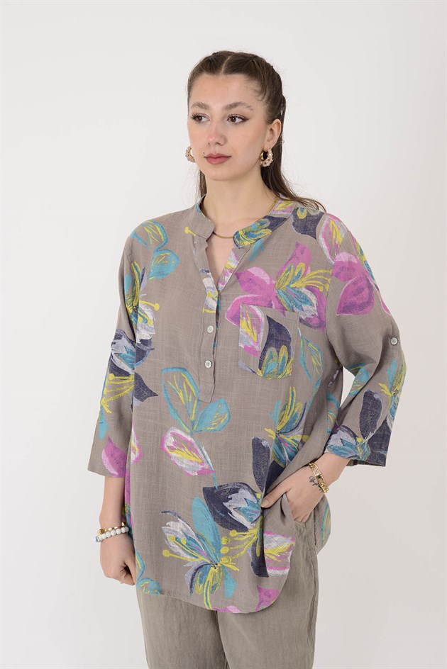 15455F-107 FULYA DESEN GÖMLEK