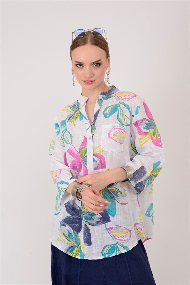 15455F-107 FULYA DESEN GÖMLEK