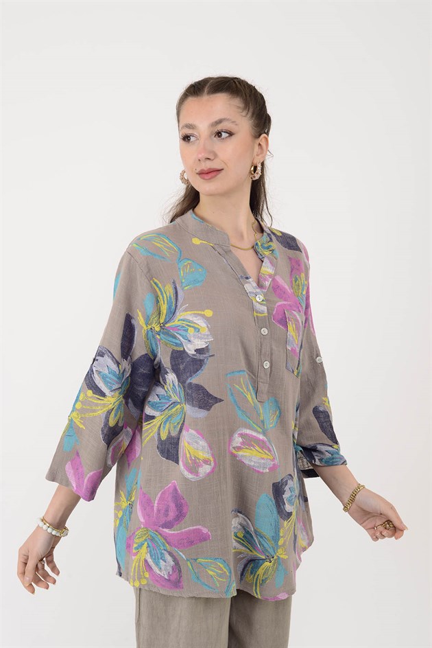 15455F-107 FULYA DESEN GÖMLEK