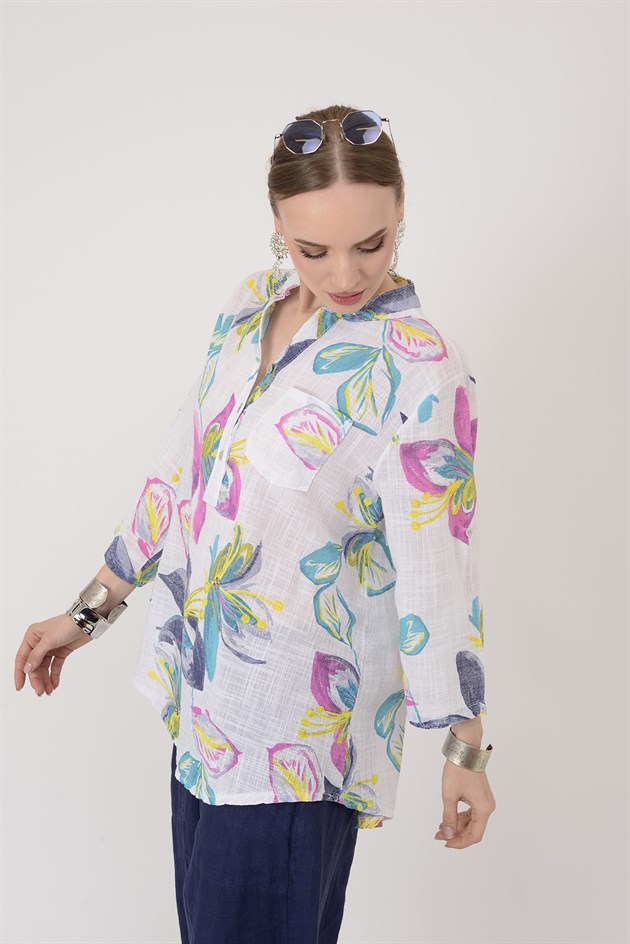 15455F-107 FULYA DESEN GÖMLEK