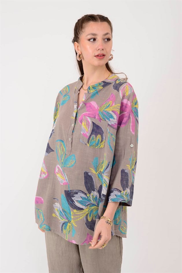 15455F-107 FULYA DESEN GÖMLEK