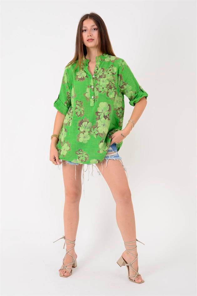 15455F-108 MANOLYA DESEN GÖMLEK