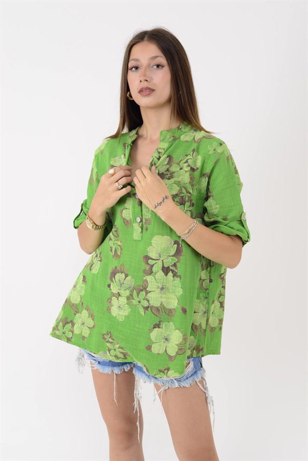 15455F-108 MANOLYA DESEN GÖMLEK