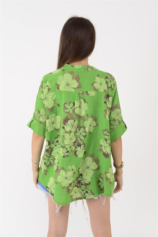 15455F-108 MANOLYA DESEN GÖMLEK