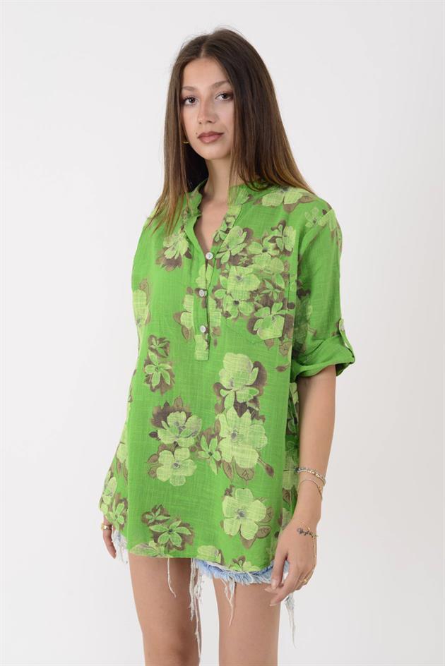 15455F-108 MANOLYA DESEN GÖMLEK