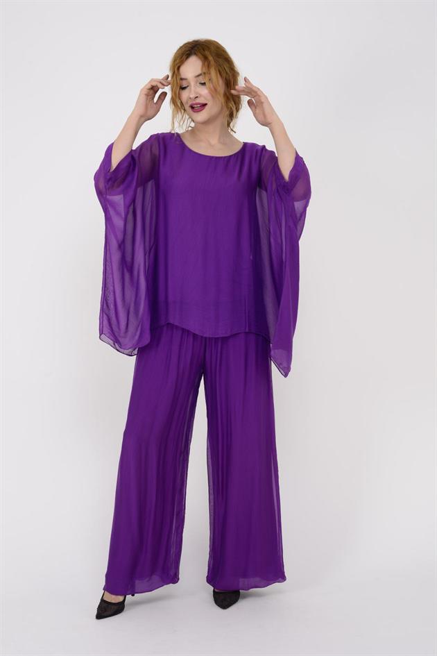 1688 YARASA KOL İPEK BLUZ