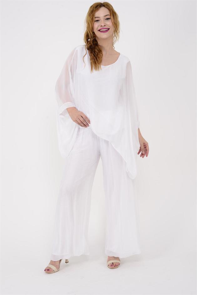 1688 YARASA KOL İPEK BLUZ