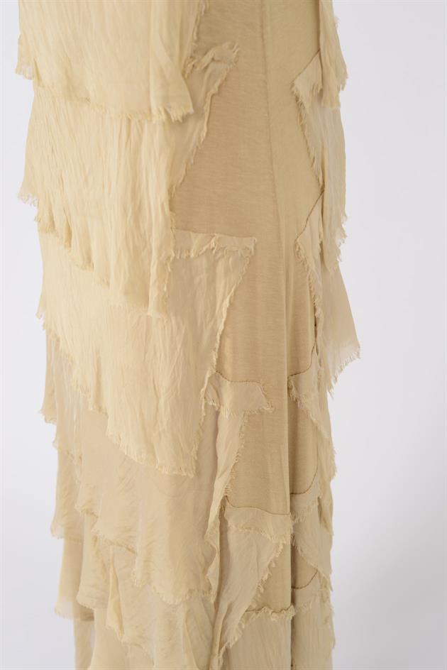 2031 KAT KAT İPEK ELBİSE