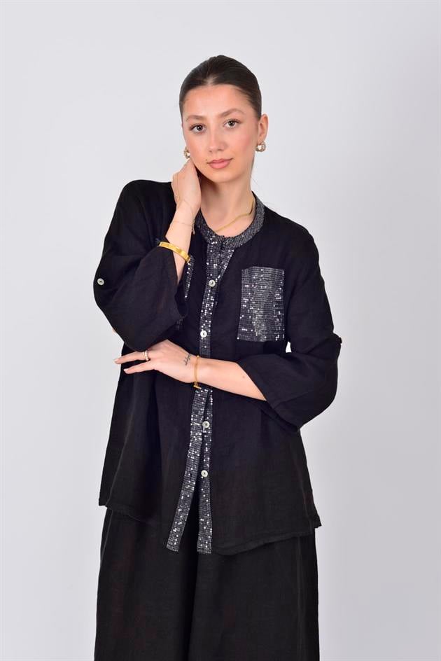 20379 PAYET DETAYLI GÖMLEK