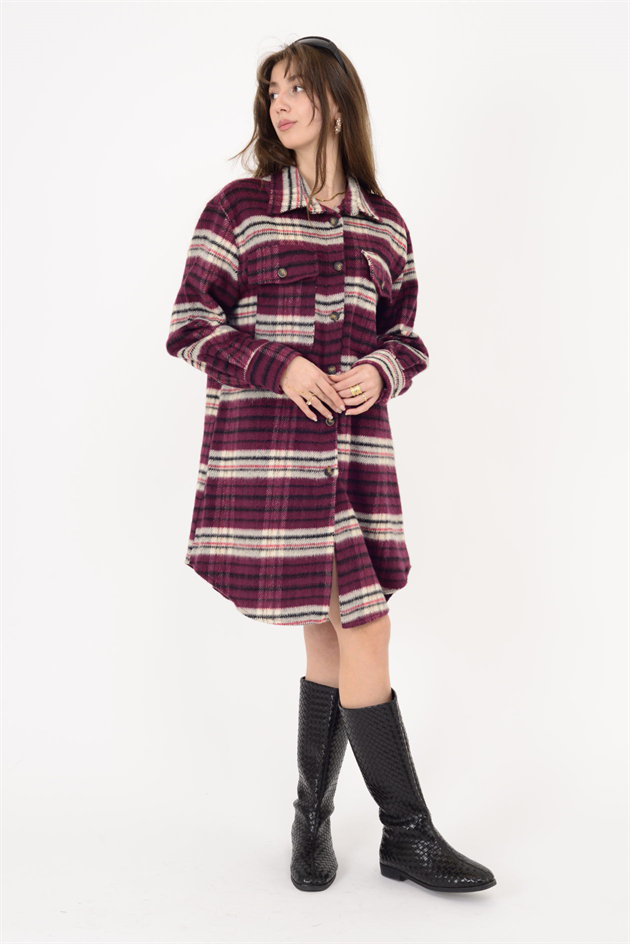 20436 ODUNCU KISA GÖMLEK ELBİSE