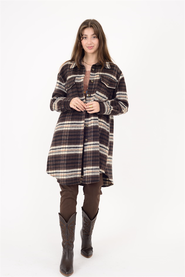 20436 ODUNCU KISA GÖMLEK ELBİSE