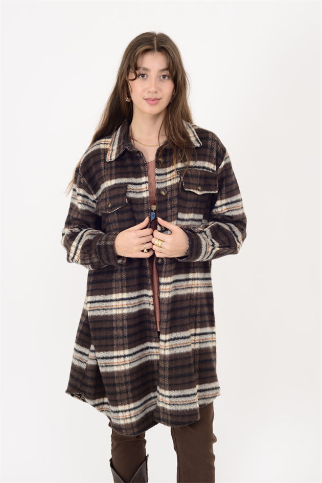 20436 ODUNCU KISA GÖMLEK ELBİSE