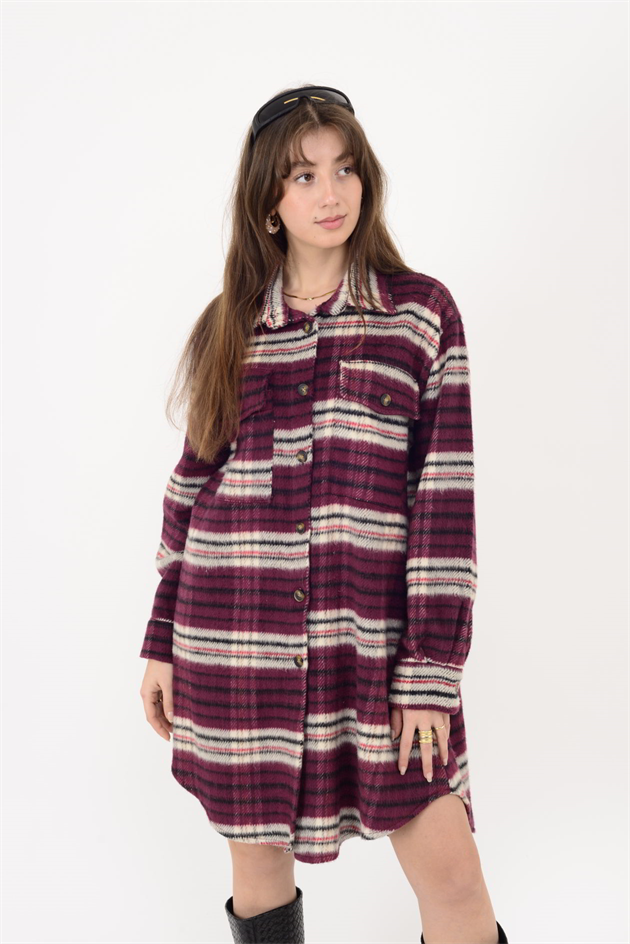 20436 ODUNCU KISA GÖMLEK ELBİSE