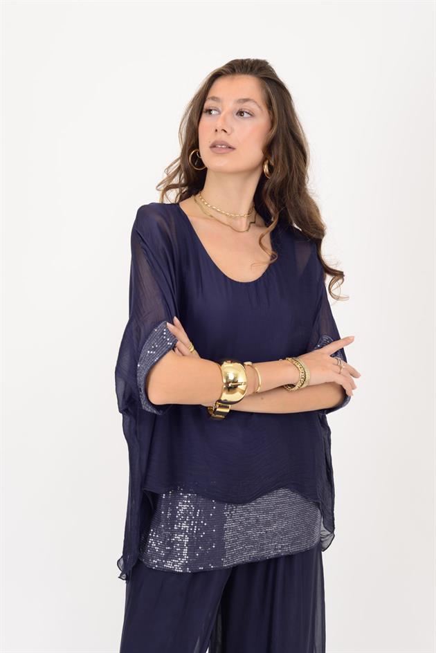 2161 SEALAND PAYET DETAYLI 2Lİ İPEK TAKIM