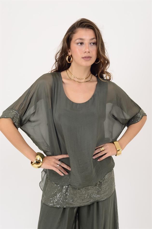 2161 SEALAND PAYET DETAYLI 2Lİ İPEK TAKIM