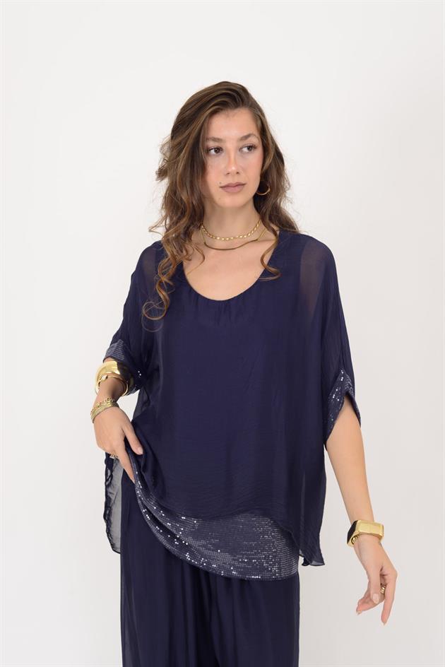 2161 SEALAND PAYET DETAYLI 2Lİ İPEK TAKIM