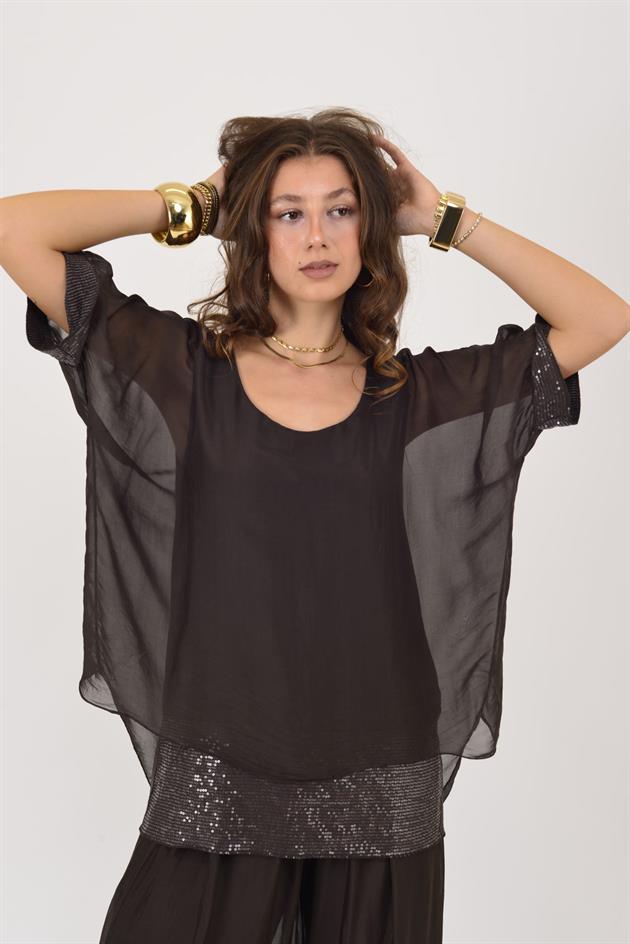 2161 SEALAND PAYET DETAYLI 2Lİ İPEK TAKIM