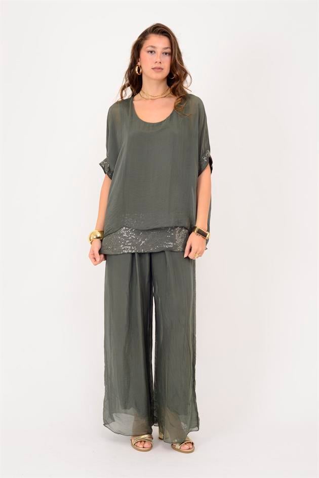 2161 SEALAND PAYET DETAYLI 2Lİ İPEK TAKIM