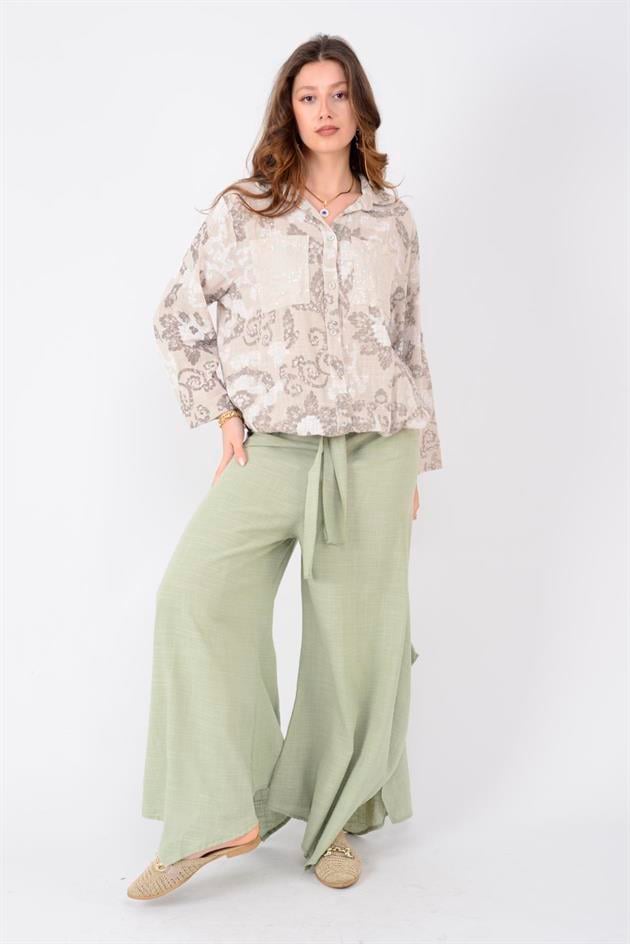 22007-9 PAYET DETAYLI GÖMLEK