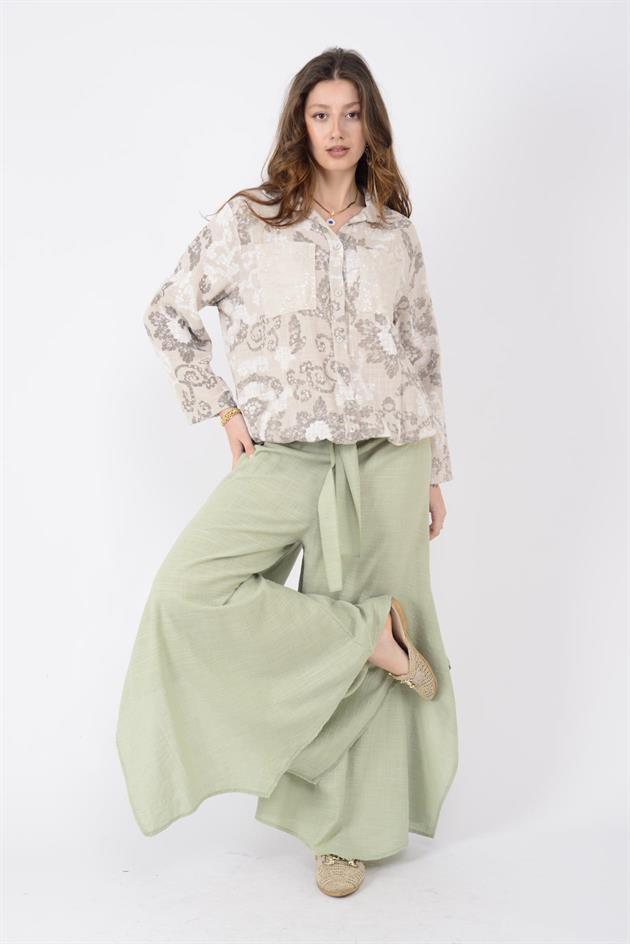 22007-9 PAYET DETAYLI GÖMLEK