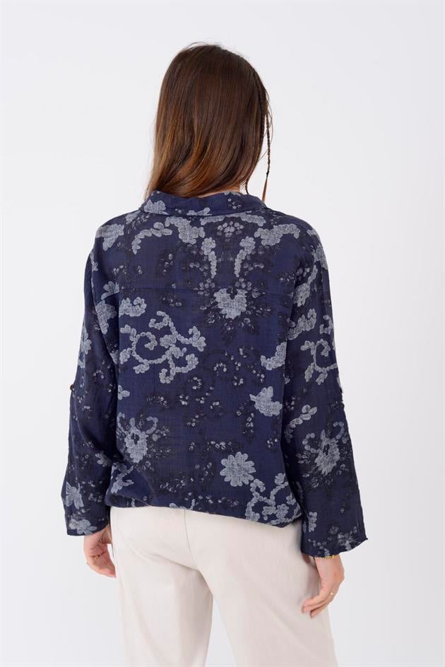 22007-9 PAYET DETAYLI GÖMLEK