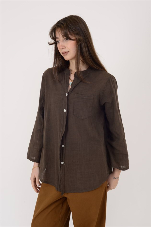 22045 CEP DETAYLI GÖMLEK