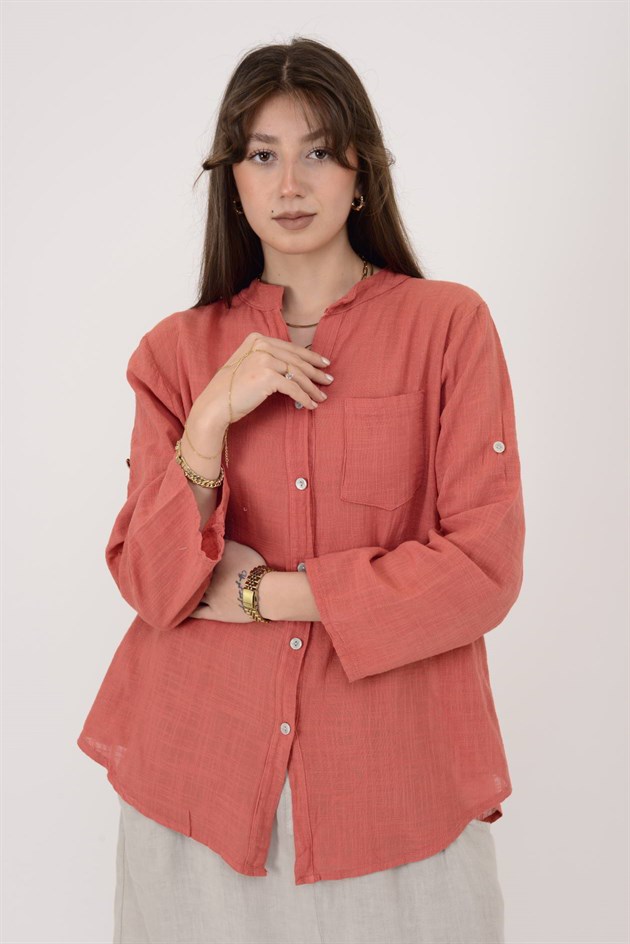 22045 CEP DETAYLI GÖMLEK