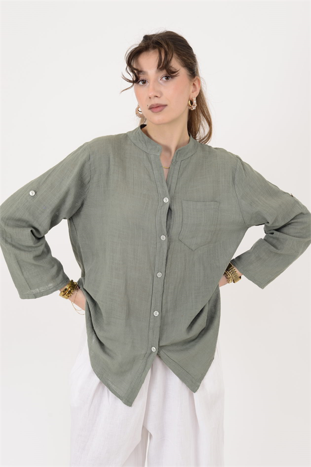 22045 CEP DETAYLI GÖMLEK