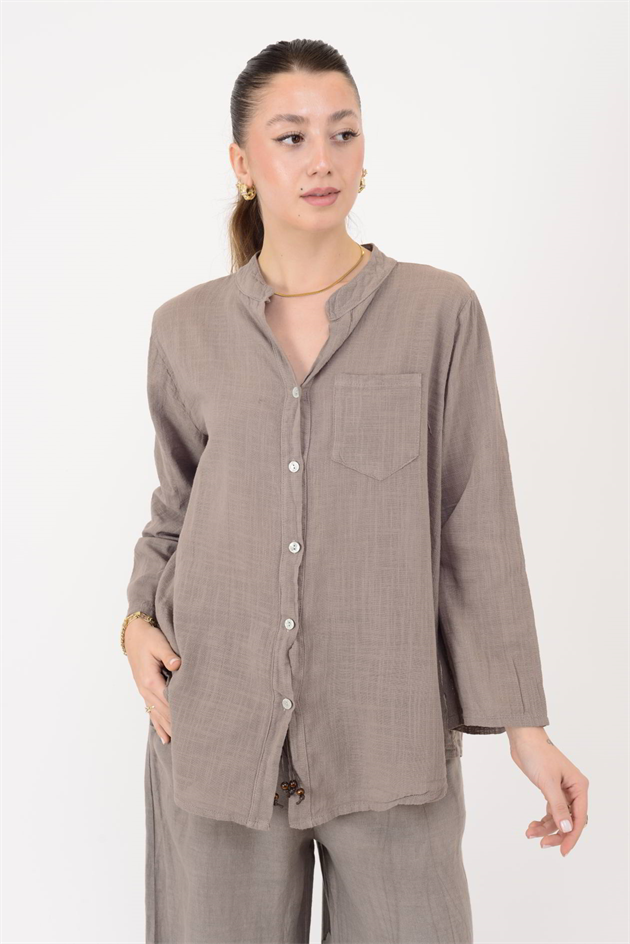 22045 CEP DETAYLI GÖMLEK