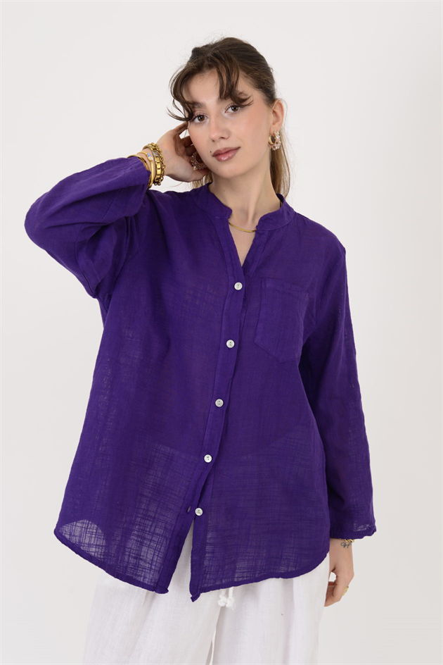 22045 CEP DETAYLI GÖMLEK