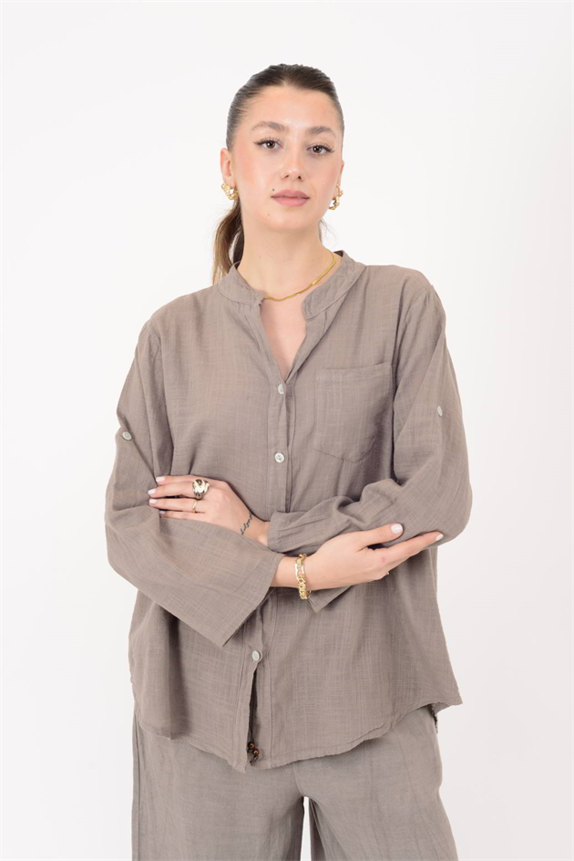 22045 CEP DETAYLI GÖMLEK