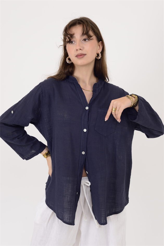 22045 CEP DETAYLI GÖMLEK