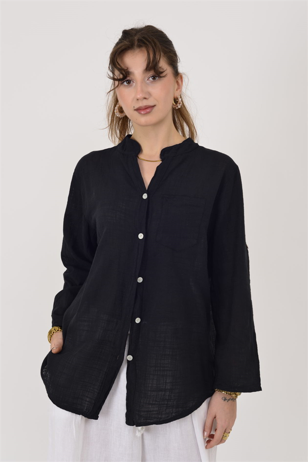 22045 CEP DETAYLI GÖMLEK