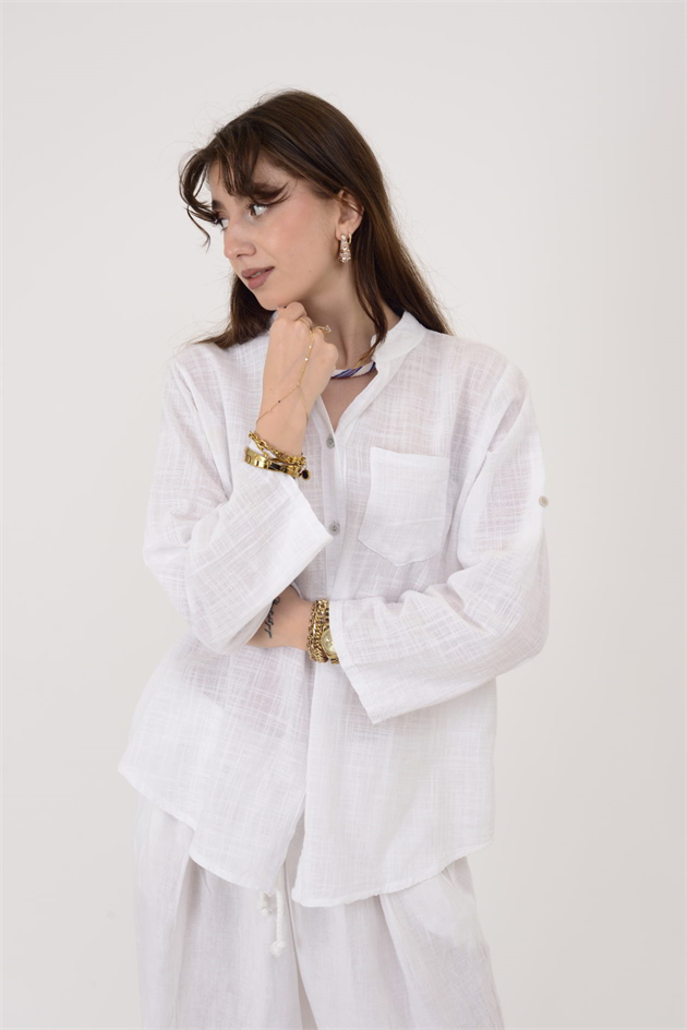 22045 CEP DETAYLI GÖMLEK