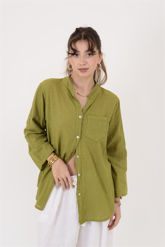 22045 CEP DETAYLI GÖMLEK