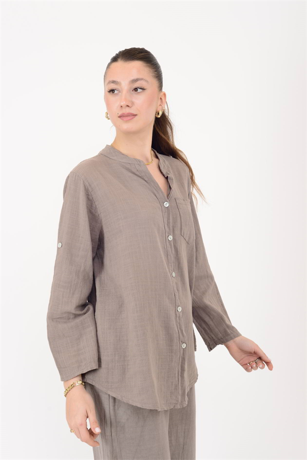 22045 CEP DETAYLI GÖMLEK