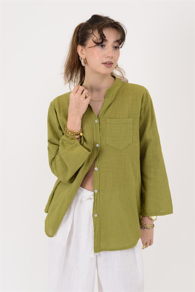 22045 CEP DETAYLI GÖMLEK