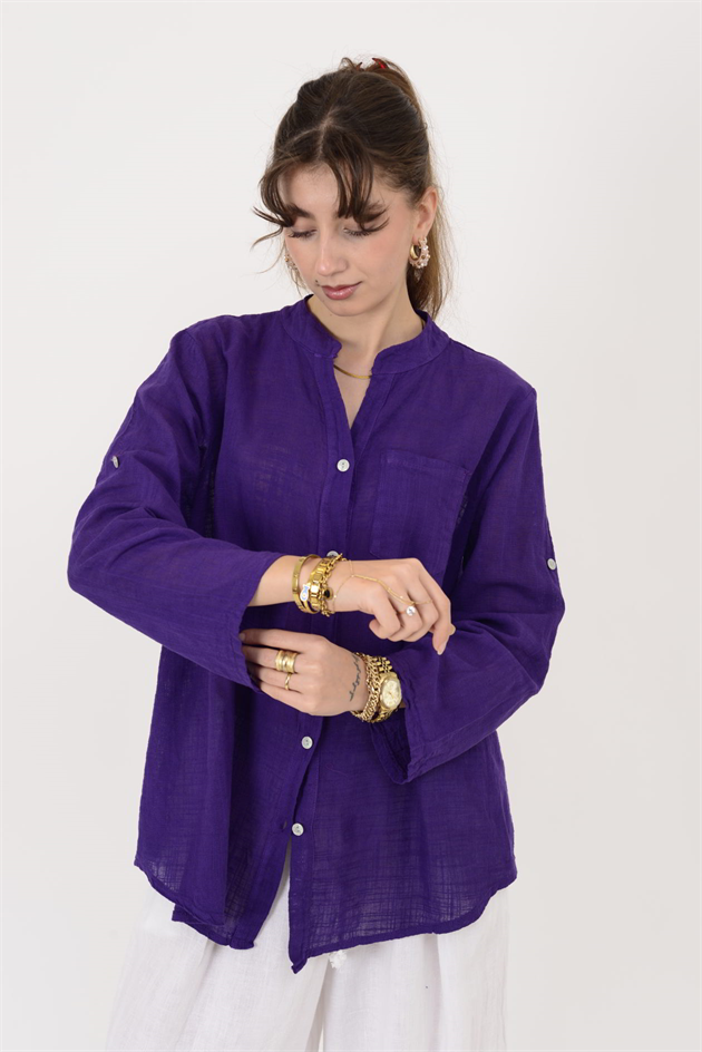 22045 CEP DETAYLI GÖMLEK