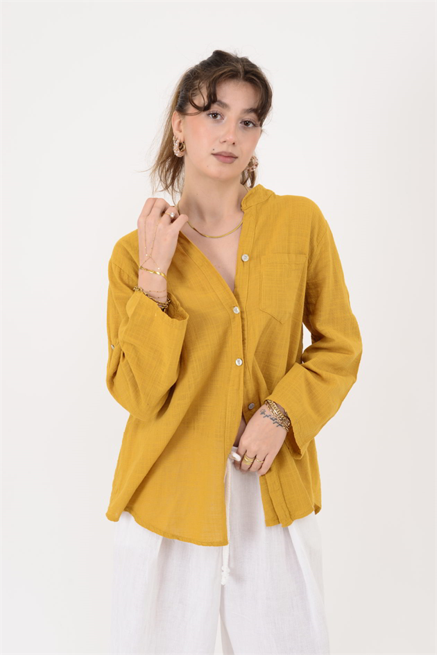 22045 CEP DETAYLI GÖMLEK