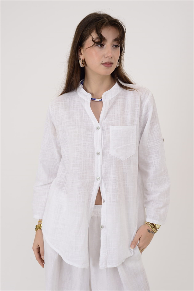 22045 CEP DETAYLI GÖMLEK