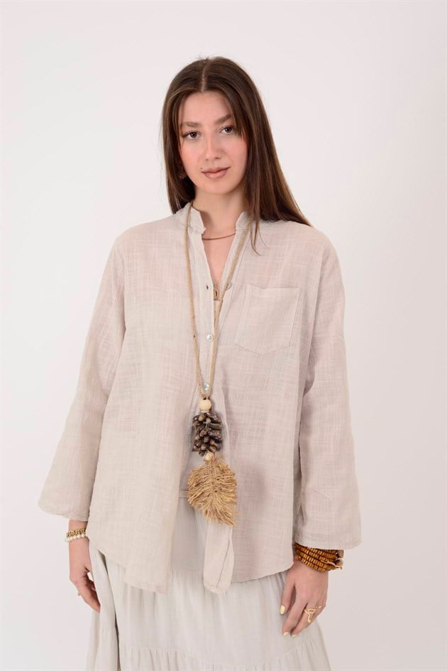 22045 CEP DETAYLI GÖMLEK