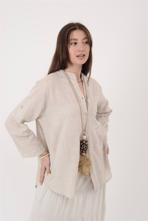 22045 CEP DETAYLI GÖMLEK