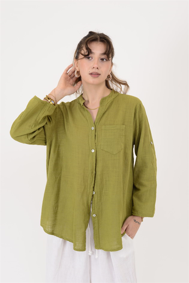 22045 CEP DETAYLI GÖMLEK