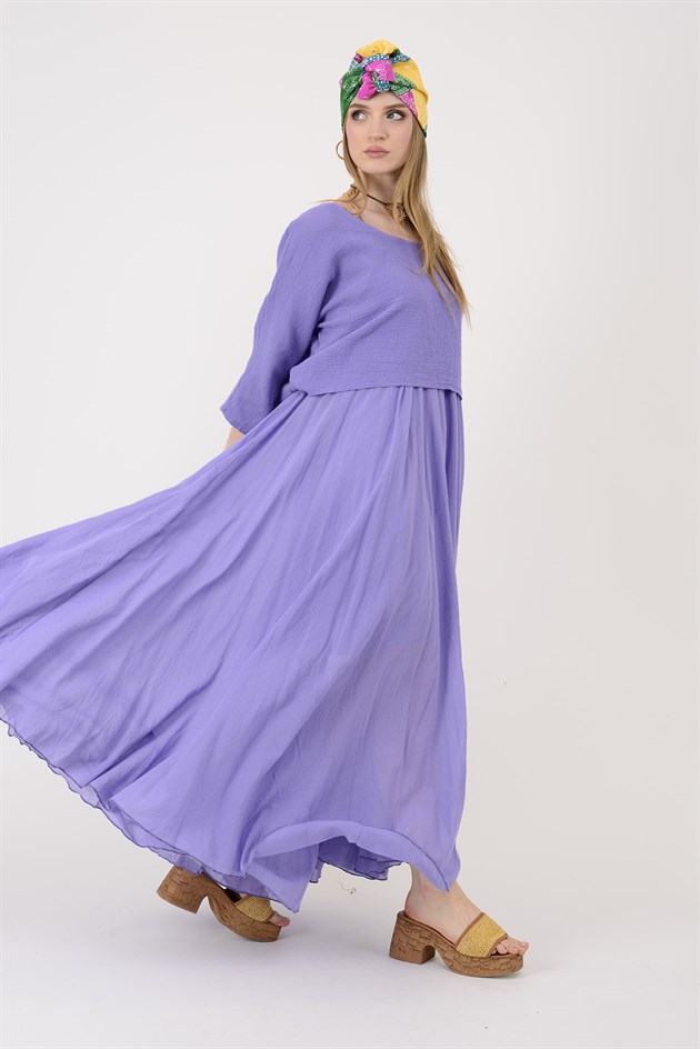 228304 DUAL 2Lİ PAMUK ELBİSE